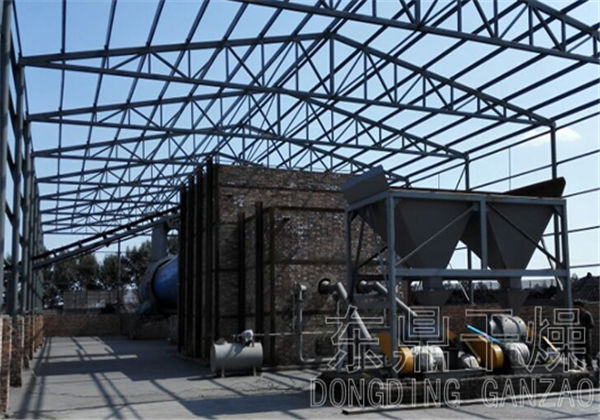 福偉煤業(yè)煤泥烘干機(jī)安裝現(xiàn)場